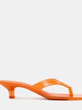 Steve Madden Tracie Jelly Kitten Heel Thong Sandal